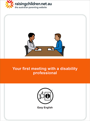 Your first meeting with a disability professional