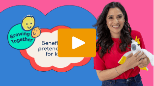 View the video 'Benefits of pretend play for kids' on the ABC Kids website