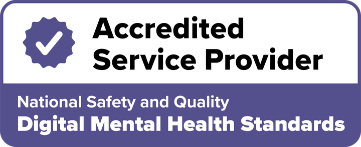 Accredited Service Provider under the National Safety and Quality Digital Mental Health Standards