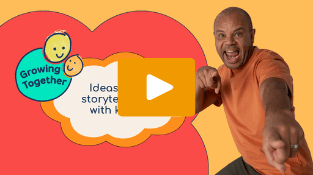View the video 'Ideas for storytelling with kids' on the ABC Kids website