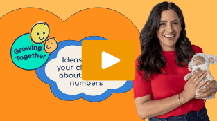 View the video 'Ideas to help your child learn about maths and numbers' on the ABC Kids website