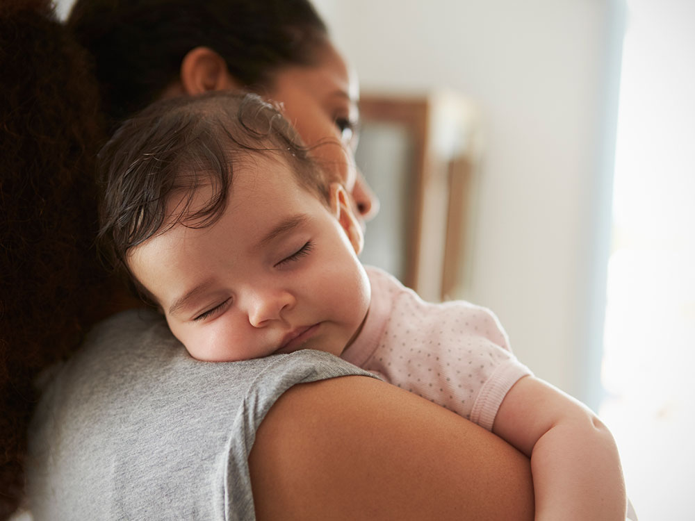 How do i get my 2 month old to clearance sleep through the night