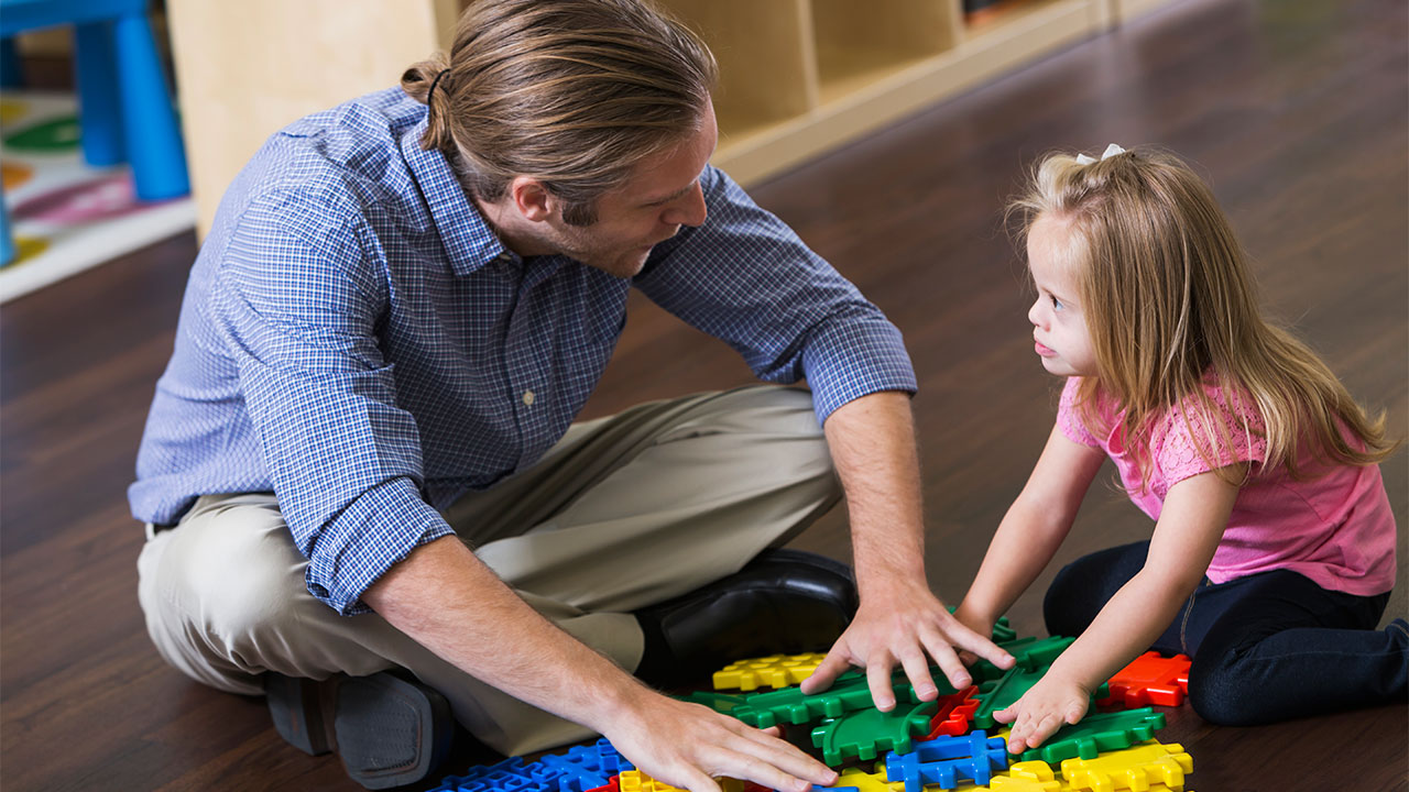 Disabled Children Playing