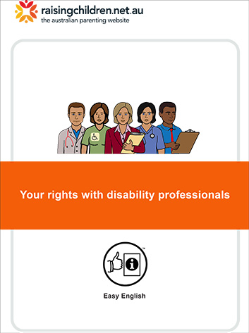 Your rights with disability professionals