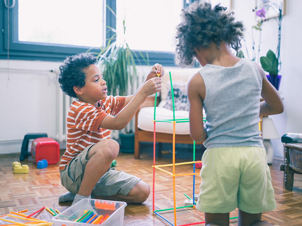 children interacting with other children