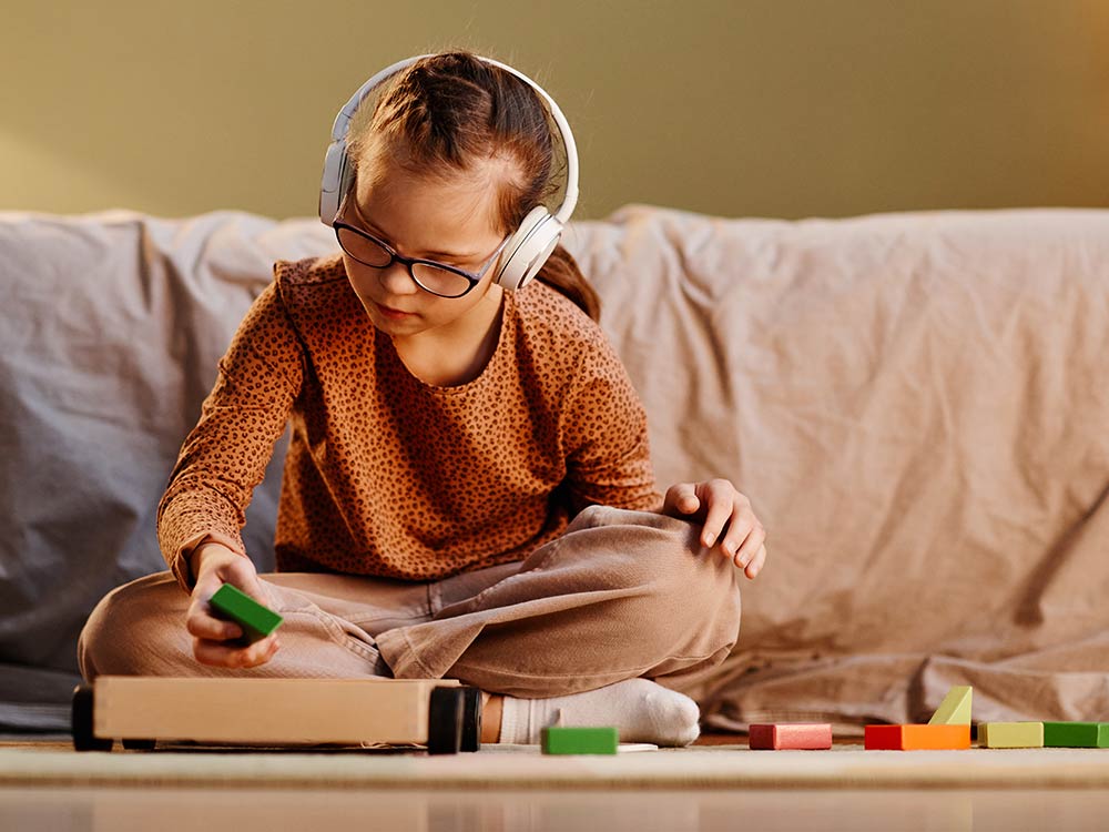 autistic children playing alone