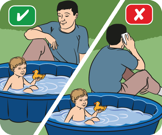 Watch your child around water.