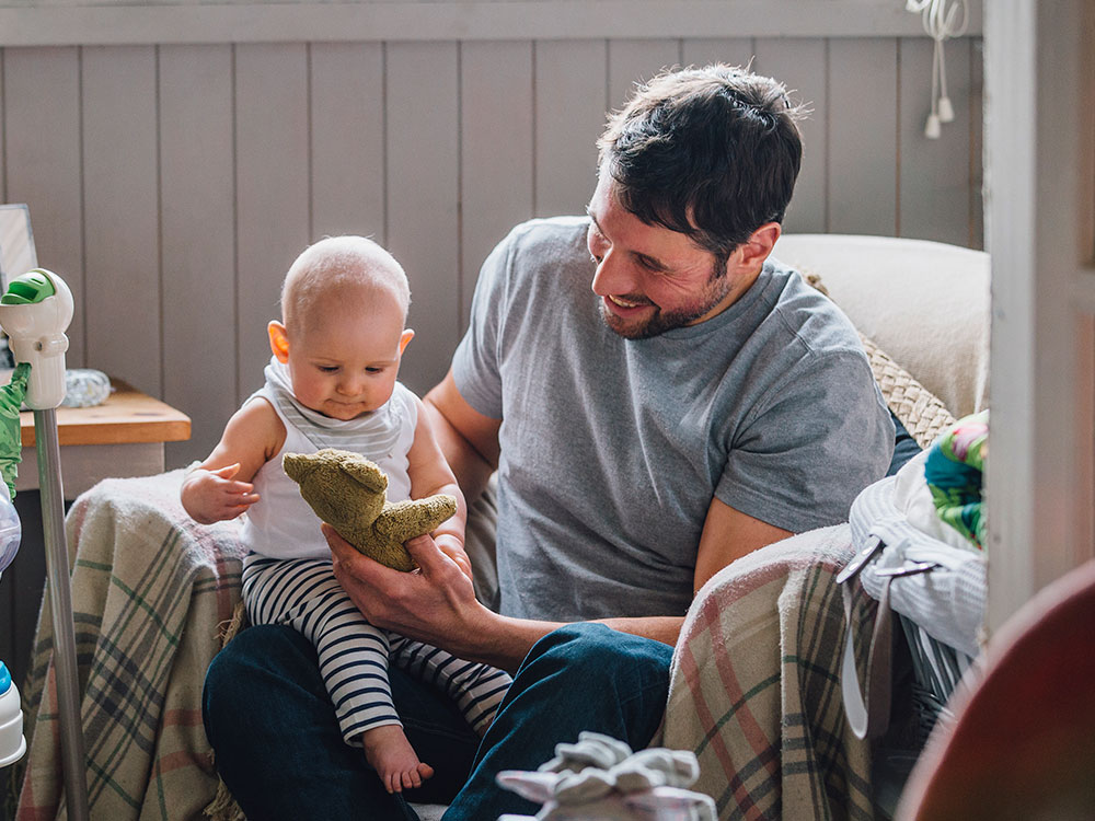 5 month old baby talking