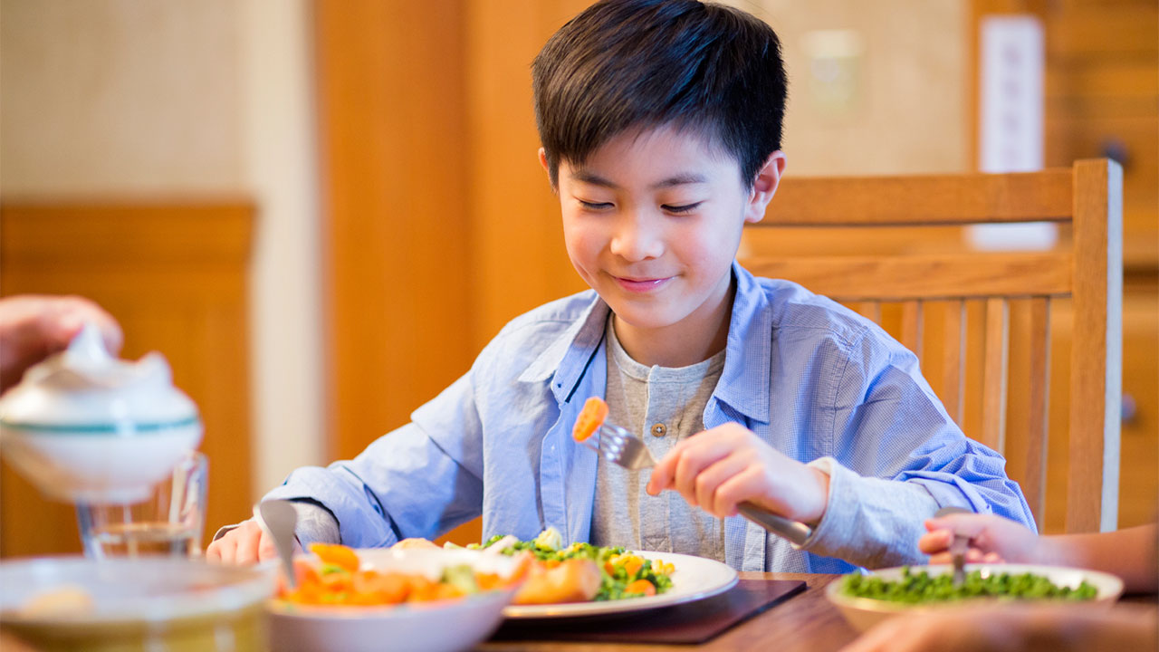 Healthy Foods Coloring Page For Young Children