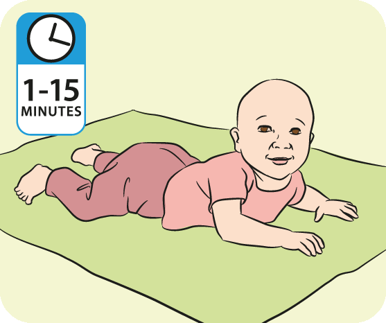 Tummy time for babies: in pictures